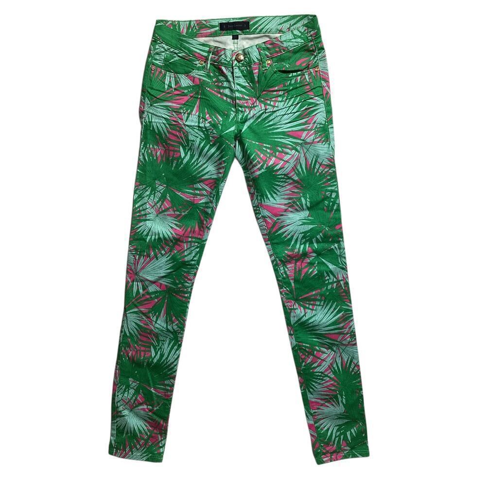 Juicy Couture Women’s summer palm print skinny jeans‎ size 26